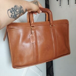 Vintage Coach British Tan Embassy Briefcase 5090🤎🧡